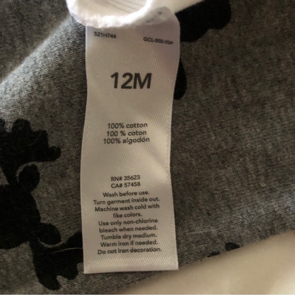 3 Bodysuits 1 Long Sleeve/ 2 Shirt Sleeve 12 Mo - Picture 5 of 6